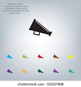 loudspeaker icon . Vector Eps 10