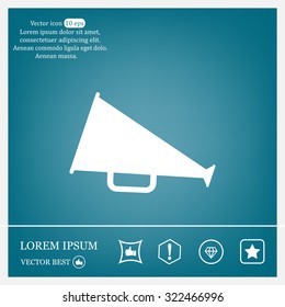 loudspeaker icon . Vector Eps 10