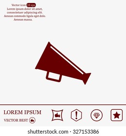 loudspeaker icon . Vector Eps 10