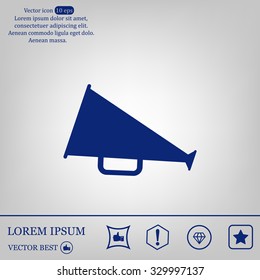 loudspeaker icon . Vector Eps 10