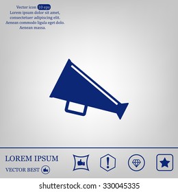 loudspeaker icon . Vector Eps 10