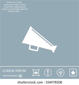 loudspeaker icon . Vector Eps 10