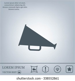 loudspeaker icon . Vector Eps 10