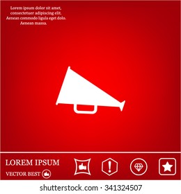 loudspeaker icon . Vector Eps 10