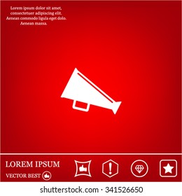 loudspeaker icon . Vector Eps 10