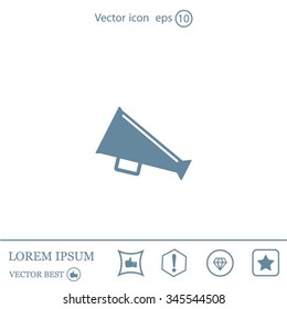 loudspeaker icon . Vector Eps 10