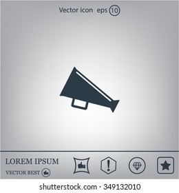 loudspeaker icon . Vector Eps 10