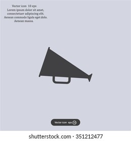 loudspeaker icon . Vector Eps 10