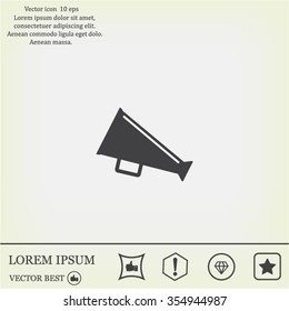 loudspeaker icon . Vector Eps 10