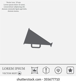 loudspeaker icon . Vector Eps 10