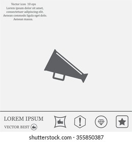 loudspeaker icon . Vector Eps 10