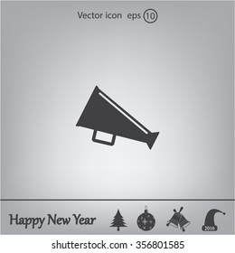 loudspeaker icon . Vector Eps 10