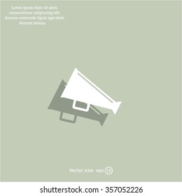 loudspeaker icon . Vector Eps 10