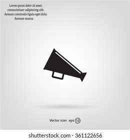 loudspeaker icon . Vector Eps 10