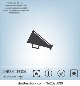 loudspeaker icon . Vector Eps 10