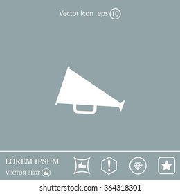 loudspeaker icon . Vector Eps 10