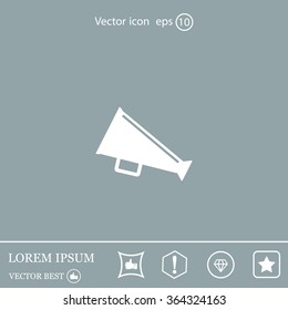 loudspeaker icon . Vector Eps 10