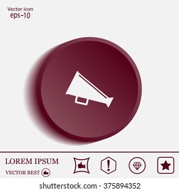 loudspeaker icon . Vector Eps 10