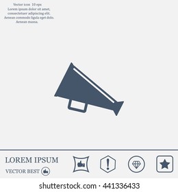 loudspeaker icon . Vector Eps 10
