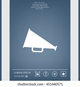 loudspeaker icon . Vector Eps 10