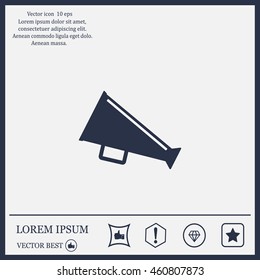loudspeaker icon . Vector Eps 10