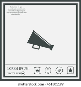loudspeaker icon . Vector Eps 10