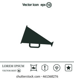 loudspeaker icon . Vector Eps 10