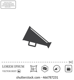 loudspeaker icon . Vector Eps 10