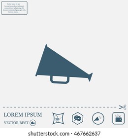 loudspeaker icon . Vector Eps 10