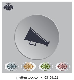 loudspeaker icon . Vector Eps 10