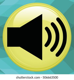 loudspeaker icon . Vector Eps 10