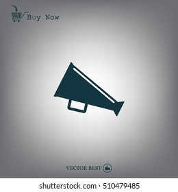loudspeaker icon . Vector Eps 10