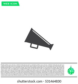 loudspeaker icon . Vector Eps 10
