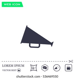 loudspeaker icon . Vector Eps 10