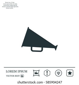 loudspeaker icon . Vector Eps 10