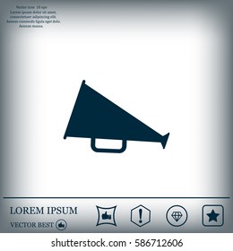 loudspeaker icon . Vector Eps 10