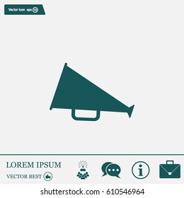 loudspeaker icon . Vector Eps 10