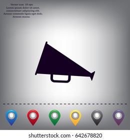 loudspeaker icon . Vector Eps 10