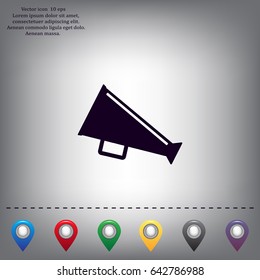 loudspeaker icon . Vector Eps 10