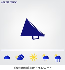 loudspeaker icon . Vector Eps 10