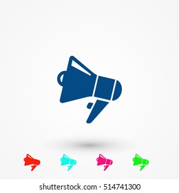 loudspeaker icon vector, flat design best vector icon