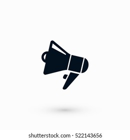 loudspeaker icon vector, flat design best vector icon