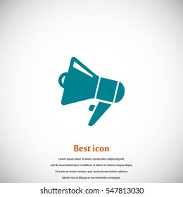 loudspeaker icon vector, flat design best vector icon