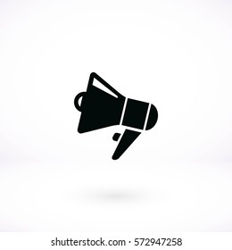 loudspeaker icon vector, flat design best vector icon