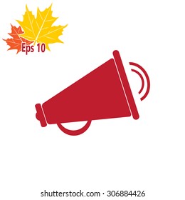 Loudspeaker icon. Vector illustration.