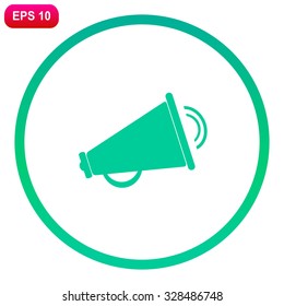 Loudspeaker icon. Vector illustration.