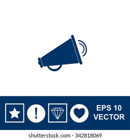 Loudspeaker icon. Vector illustration.