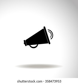 Loudspeaker icon. Vector illustration.