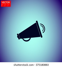 Loudspeaker icon. Vector illustration.