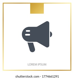 Loudspeaker icon. Vector illustration EPS 10.